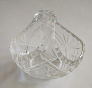 Koszyk mały kryształowy Vintage PRL