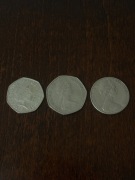 2x 50 New Pence 2004/1969 i 20 1981