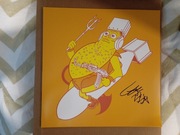 RICKSHAW BILLIE'S BURGER PATROL - BIG DUMB RIFFS - LP + Autograf Leo