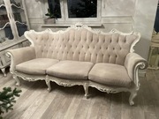 Komplet kanapa i fotele w stylu Ludwik