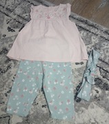 Komplet letni koszulka leginsy opaska rozm 80 C&A