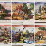 Puzzle 8 x 500, łącznie 4000 el, Country Retreats 1 & 2, Deluxe, Chums