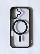 Etui/case przezroczyste z magsafe czarne iPhone 17 