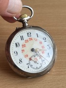 Favre Freres srebro 800 zegarek kieszonkowy