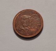[moneta] 2 Euro Cent Francja 1999 Marianne Początek euro
