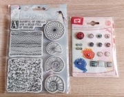 Stemple Stamperia Arctic Antarctic + ćwieki - wzory morskie,muszle,t ło