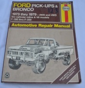 HAYNES REPAIR FORD PICK-UPS & BRONCO 1973 79 instrukcja naprawy