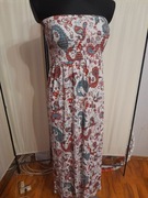 Sukienka długa wzory bez ramiączek