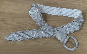 4. Nowy pasek - kolor srebrny z cekinami, 1 pasek = 5 zł