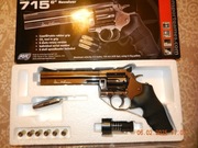 Wiatrówka - rewolwer Dan Wesson 715 6" Diabolo 4,5 mm Steel Grey