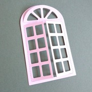 Scrapki Papierowe - Baza OKNO białe 2 szt.