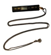 Kieszonkowy zegarek vintage LCD na łańcuszku