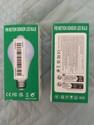 Żarówka LED z czujnikiem ruchu E27 9W 6500K AC85-265V 50Hz YX-2512E