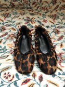 Baleriny z włosiem skórzane Mango 38