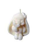 Świeca Sojowa Zając  Podziękowanie Chrzest Komunia Babyshower Dzień Kobiet