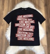 Granatowy t-shirt Love Moschino S
