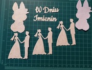 Scrapki ślub zajączek napis imieniny super cena 