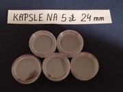 5 zł Kapsle 10szt 24 mm nowe 