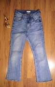 Spodnie H&M r. 34 damskie jeansowe bawełna długie dzwony