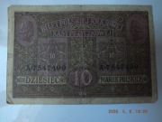 Banknot 10 Marek Polskich 1917 