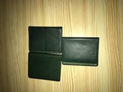 Zestaw portfeli ciemnozielonych, 3 sztuki