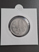 1 złoty 1985 r. UNC + holder