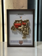 Mapa 3D Inferno – Counter Strike – dekoracja w ramie - CS2 - CS GO