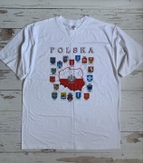 Koszulka Męska Polska Mapa Polskie Miasta Warszawa XL Patriotyczna Nowa !