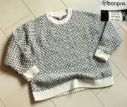 BONPRIX cudny mięsisty sweterek recycled z wełną r.48/50