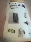 Biurko szklane młodzieżowe, nowe.