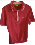 Czerwona koszulka polo Hugo Boss Modern Fit r S męska t-shirt kołnierzyk