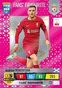 Andrew Robertson 91 Fans Favourite Karta PANINI FIFA 365 2023