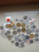 Zestaw monet – różne monety kolekcjonerskie i obiegowe – licytacja