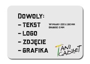Prostokątna podkładka pod mysz do komputera z dowolną grafiką - od 1 szt