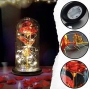 Wieczna róża w szkle idealny prezent na walentynki dla dziewczyny ,żony 