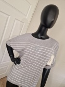 Bluzka swetrowa Krótki rękaw wiosenny sweterek M/L 