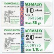 Bilety MPK  Lublin - 10min, 20min - Normalny