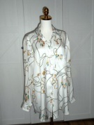 ZARA Bluzka koszula satyna 42 XL #51