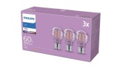 3x ŻARÓWKA PHILIPS LED , 60W , 806 lumen 3000K biały ciepły E27