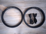 2 Opony B'TWIN TREKKING GRIP 26x1.75 + 2 Dętki