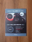 Naklejki na dekiel obiektywu (Lens Cap Focal Length Stickers)