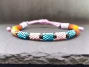 Kolorowa bransoletka z koralików - handmade 