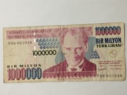 Sprzedam banknot Turcja 1000000 Lirasi 1970r. 