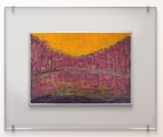 Oryginalny obraz akrylowy "Tafla"z certyfikatem autentyczności i sygnaturą 