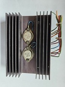 Tranzystory AD131 IV (Siemens & Halske) z mostkami prostown. i radiatorem
