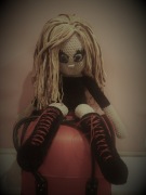 Lalka rock na szydełku