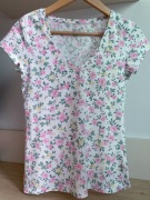 T-shirt damski w kwiaty C&A Clockhouse