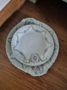 Półmisek talerz komplet porcelana chodzież kwiaty urocze