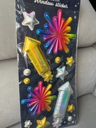 Sylwestrowe naklejki na okna balonowe 3D na szybę Naklejka Samoprzylepna