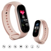 Opaska sportowa damska Smartband różowy na rękę Mały Krokomierz 